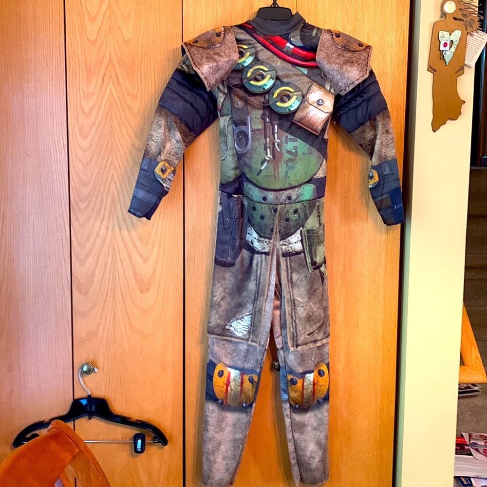 Apex Legends Bloodhound warrior outfit costume 10-12 LG Halloween NO MASK EUC